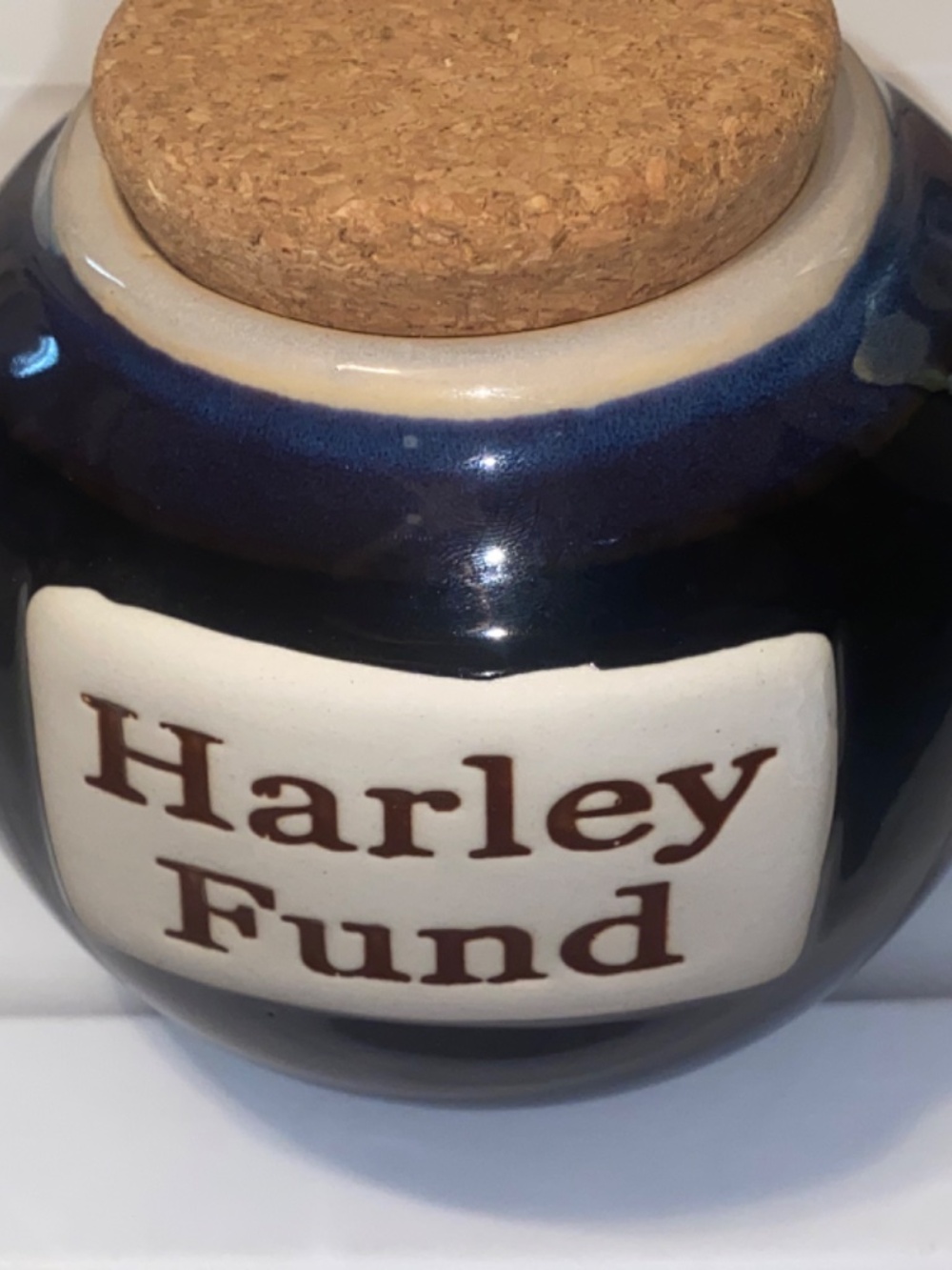 Tumbleweed Harley Fund Ceramic Money Jar Bank - Picture 2 of 6